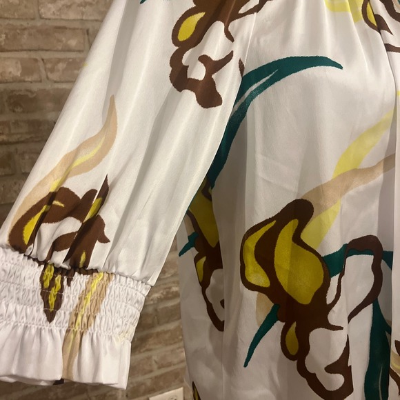 Worthington Multicolor Top Blouse Sz L - Picture 4 of 5